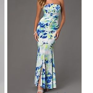 Floral empire waist dress